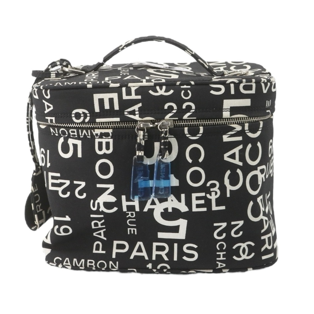 Chanel Black & White Cambon Print Vanity Case